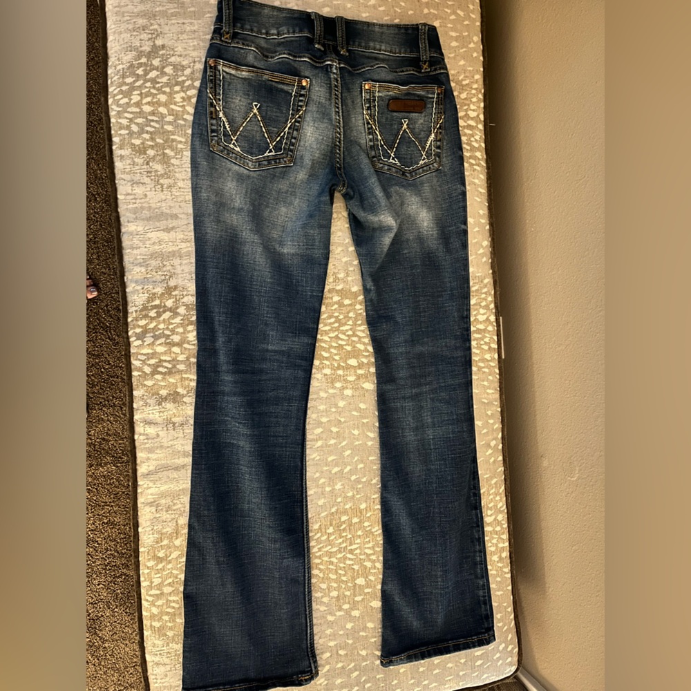 Wrangler Women's Boot Cut Jeans Low Rise Mae